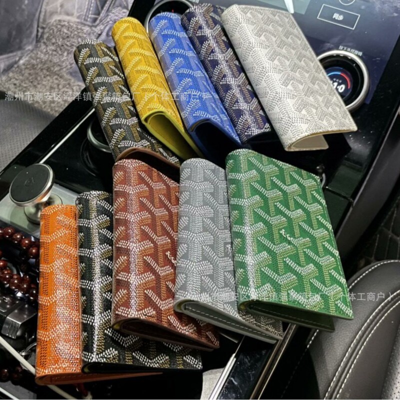 2025 New Goyard Card Holder Goyard Wallet Printed Short Foldableing Card Holder Coin Purse Men and Women Same Style Bag Trendy
