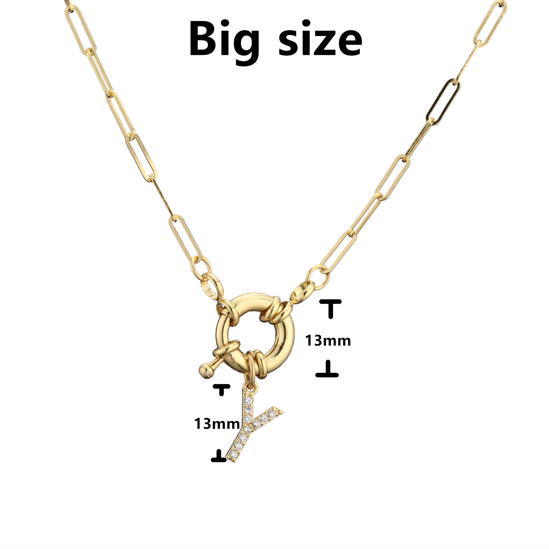 Großhandel Mode Geometrisch Kupfer Halskette display picture 6