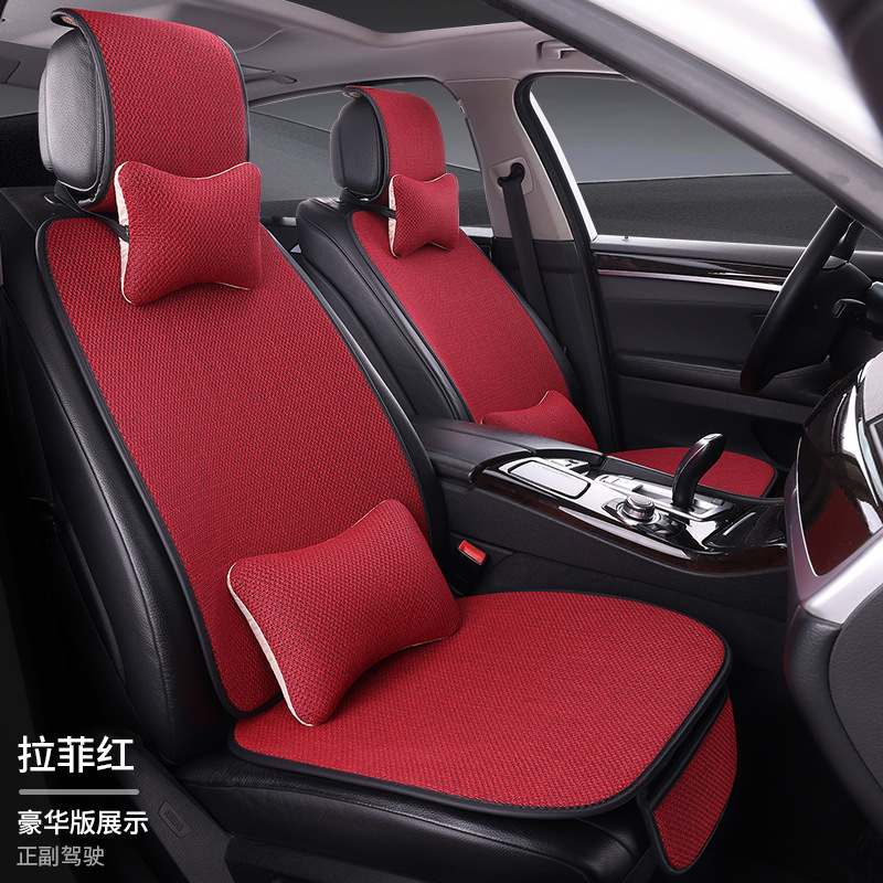 工場卸売車フルセットシートクッション四季通用リネン布芸七点セット五台車フルセットクッション|undefined