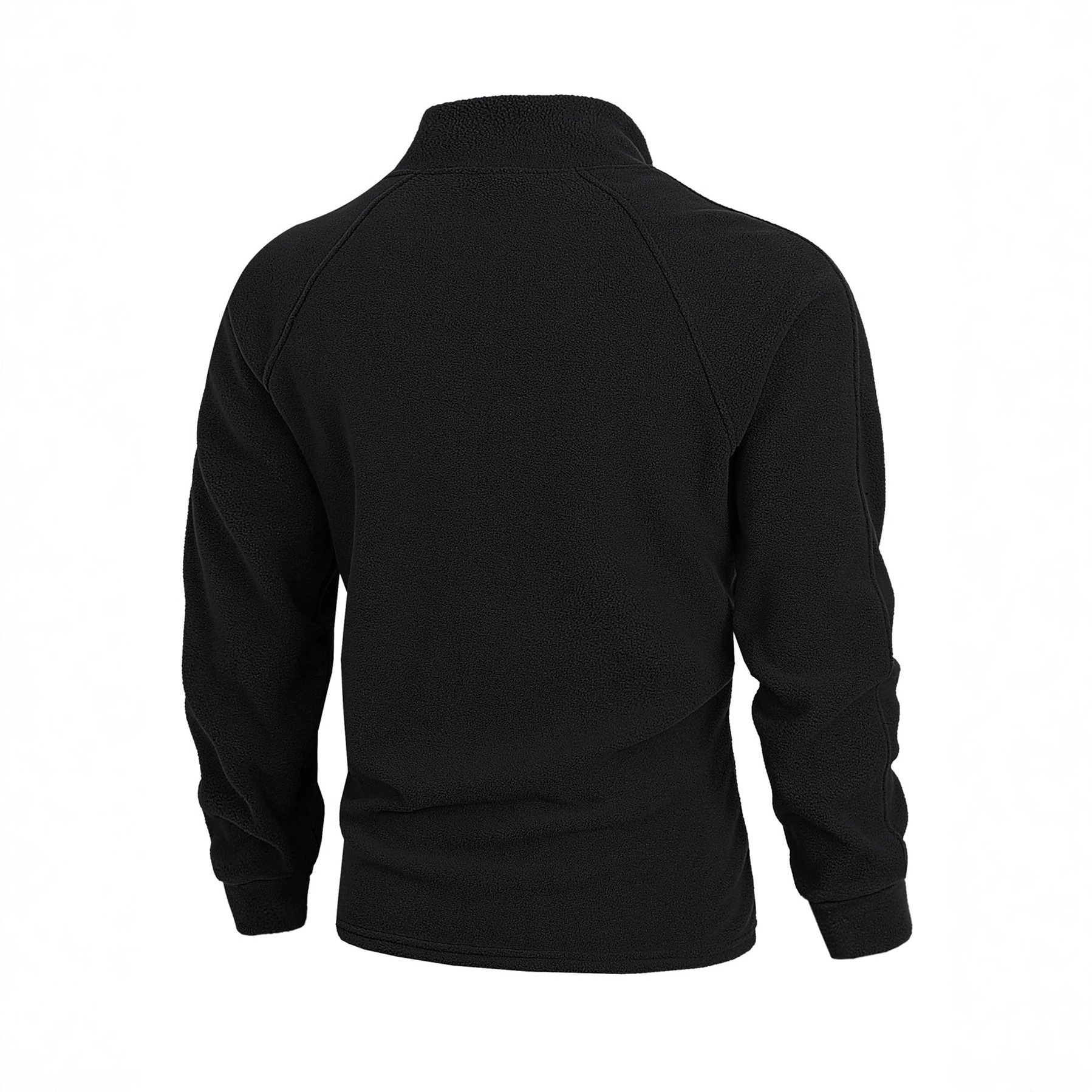 Nuevo tamaño europeo transfronterizo otoño y invierno nuevo estilo delgado cuello vertical medio cremallera manga larga chaqueta de coral casual para hombre