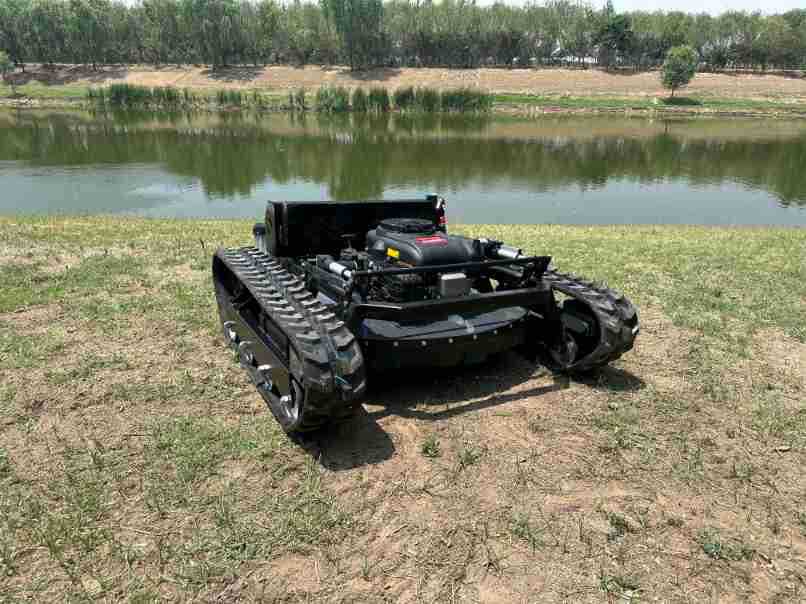 Pequeño robot de corte de césped, oruga inteligente, deshierbe y deshierbe, aceite híbrido eléctrico, pendiente pronunciada, patio de plantación agrícola