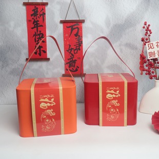 Dried fruit fried goods New Year gift box snack red wine gift box New Year festive leather box housewarming business gift gift gift gift gift gift
