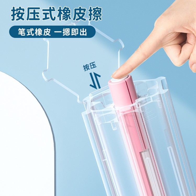 Selección estricta NBX portátil seis lápiz caso Junior High School hexagonal lápiz caso estudiante creativo simple lápiz caso multifuncional