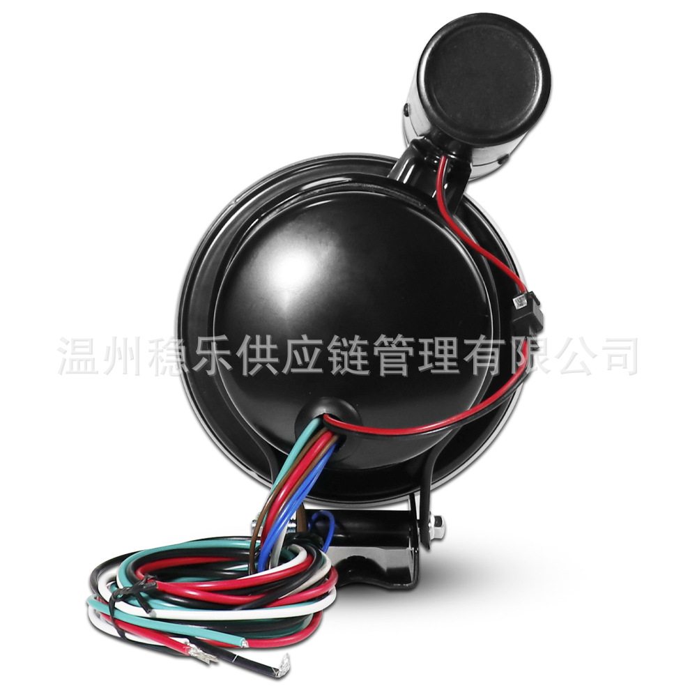 Led Tachometer 10000Rpm 127mm Black and White 12V Car Modification Instrument 5inch Tachometer Alarm