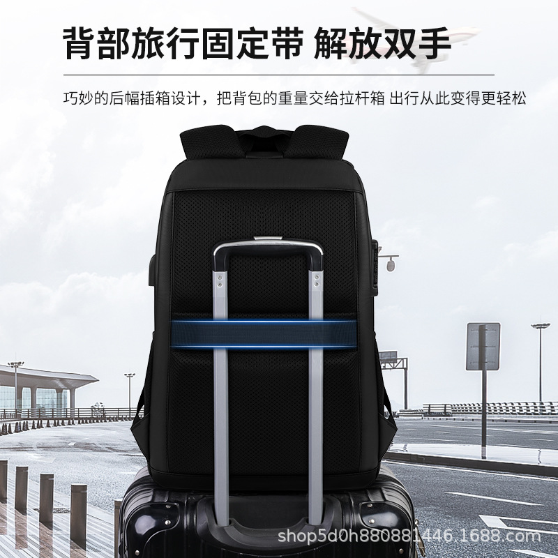 2024 nueva bolsa de computadora de negocios se puede imprimir LOGO mochila de gran capacidad impermeable y resistente al desgaste al por mayor 19