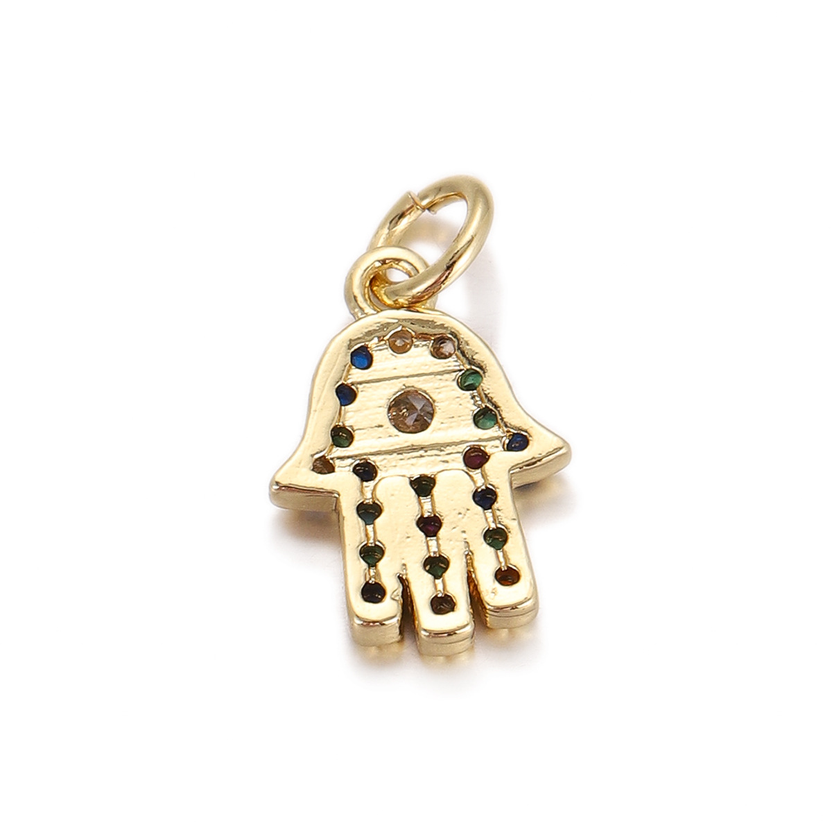1g Weight Pendant Jewelry Making Type 9 * 15mm Jewelry Making Size DIY Ornament Accessories Classification 1 Piece Quantity Copper Material Devil's Eye, Hand Of Fatima Pattern All Seasons Season Polished Finish Plating Design Elegant, Vintage Style Style 1 Piece 9 * 15mm Copper Devil's Eye Hand Of Fatima Polished Pendant DIY Ornament Accessories 11