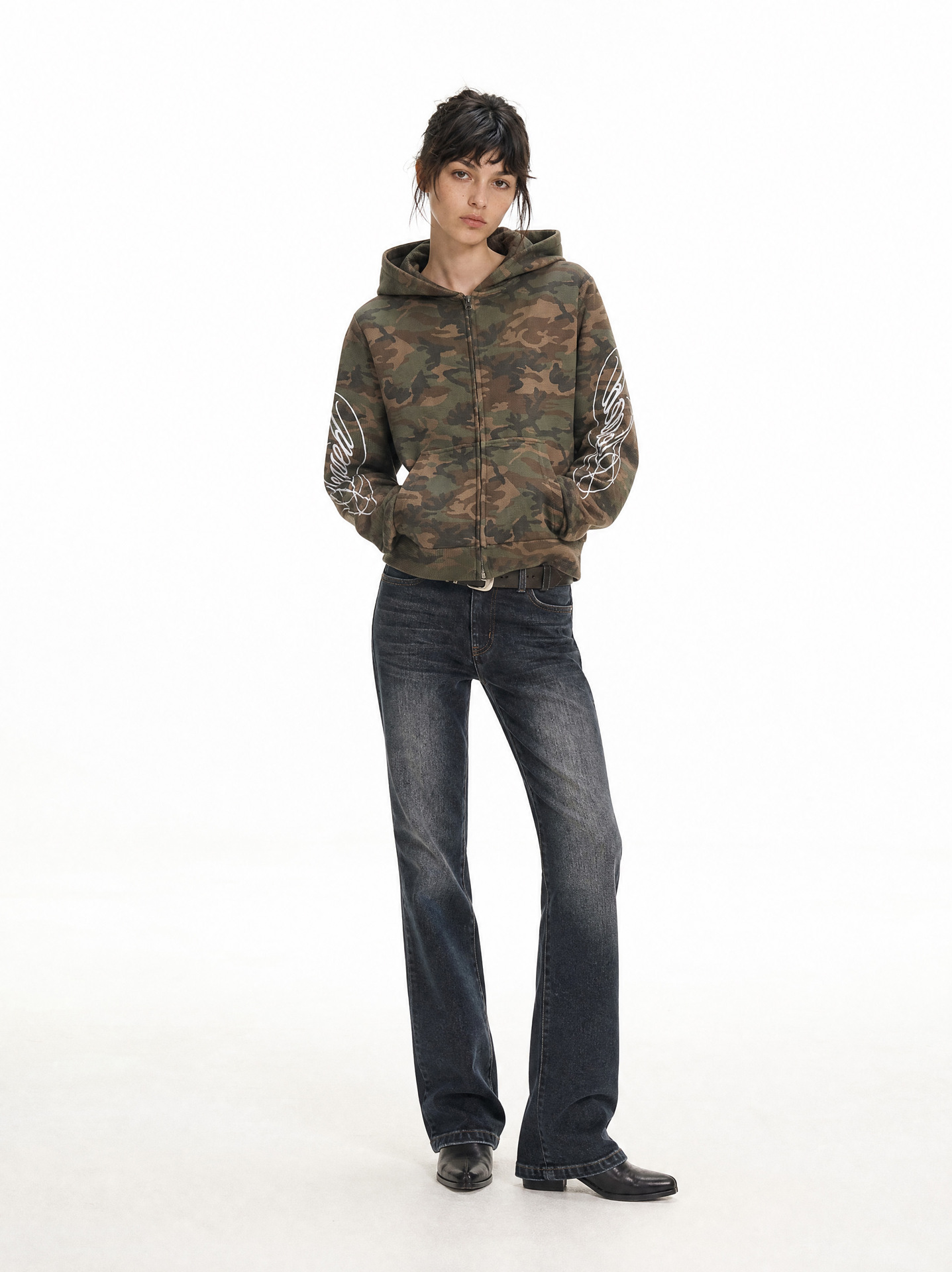 MADEEXTREME Camouflage Boxy Hoodie