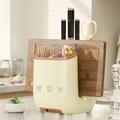 家庭用u型ナイフホルダー箸収納ボックスキッチンラックデスクトップナイフホルダー箸籠多機能収納棚