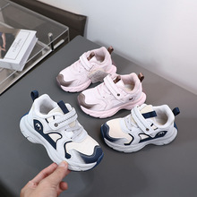 2025年二棉超纤皮小童机能鞋女宝宝鞋儿童运动鞋幼儿园跑鞋3815