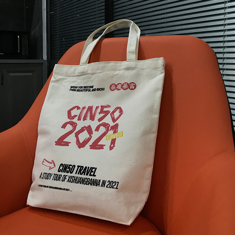 Bolsa de lona al por mayor en blanco en stock DIY pintada a mano graffiti producción bolsa de lona blanca portátil hombro logotipo personalizado