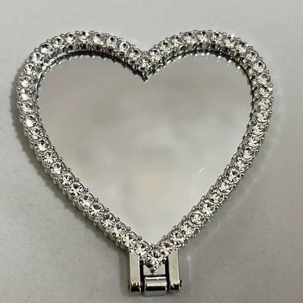 New Ins Makeup Mirror Peach Heart Lazy Mobile Phone Holder Desktop Support Adhesive Type
