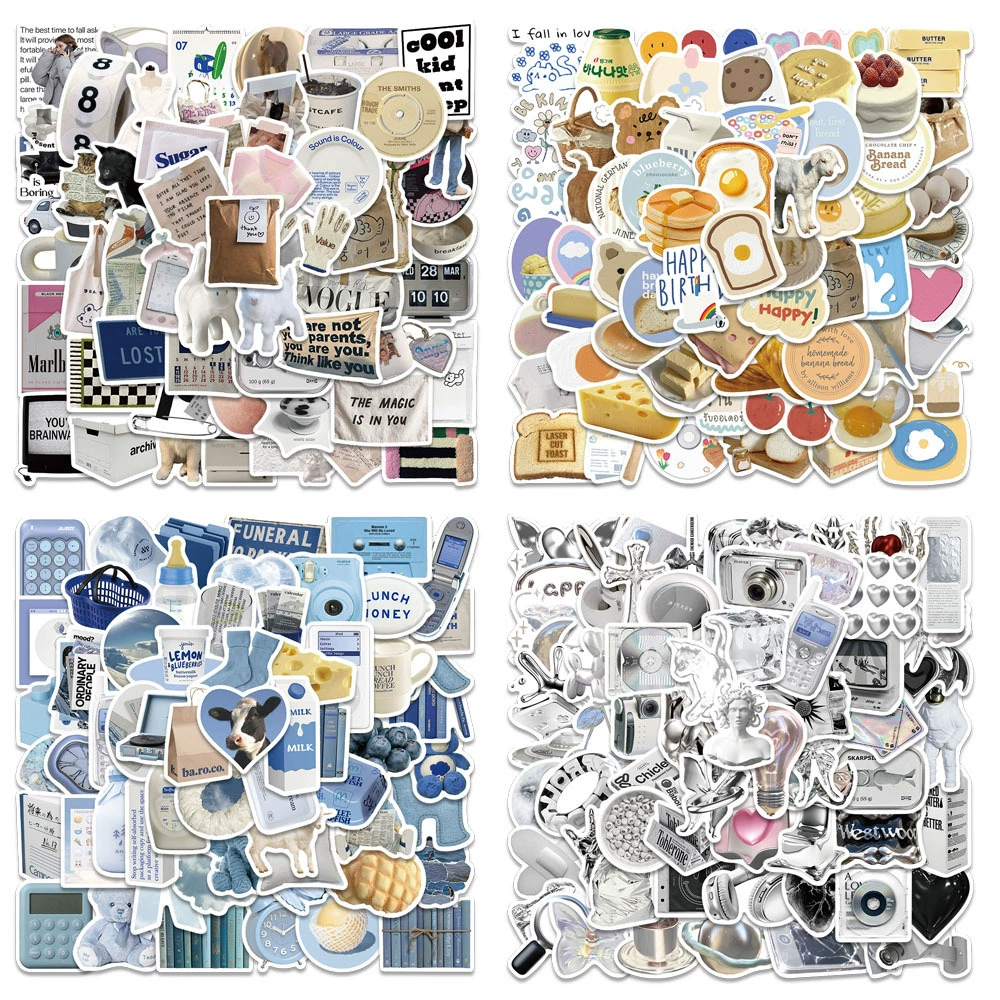 Набор наклеек (милые наклейки) ПВХ водостойкие наклейки, assorted 4–8 см, 50 шт в упаковке