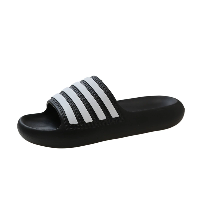 Летние слайды-слезы, мягкая подошва, нескользящие, черный/белый, EU 36–45
