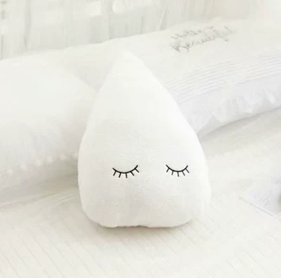 [ins Sky Series Plush Pillow Toy Cloud Moon Raindrop Five-pointed Star Sofa Cushion Children's Room Décor]