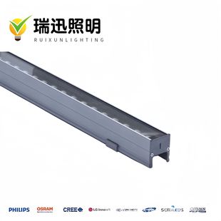 Factory direct 12W outdoor waterproof LED line lamp DMX512 external control colorful hotel building contour guardrail tube