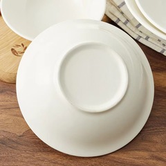 5ZV7批發胡辣湯碗商用陶瓷斗碗純白色豆漿碗早餐碗湯麵碗粉碗麻辣