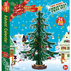 24日カウントダウンブラインドボックスクリスマスプレゼントブラインドボックスおもちゃdiyクリスマスツリーペンダントプレゼントクリスマス工芸品