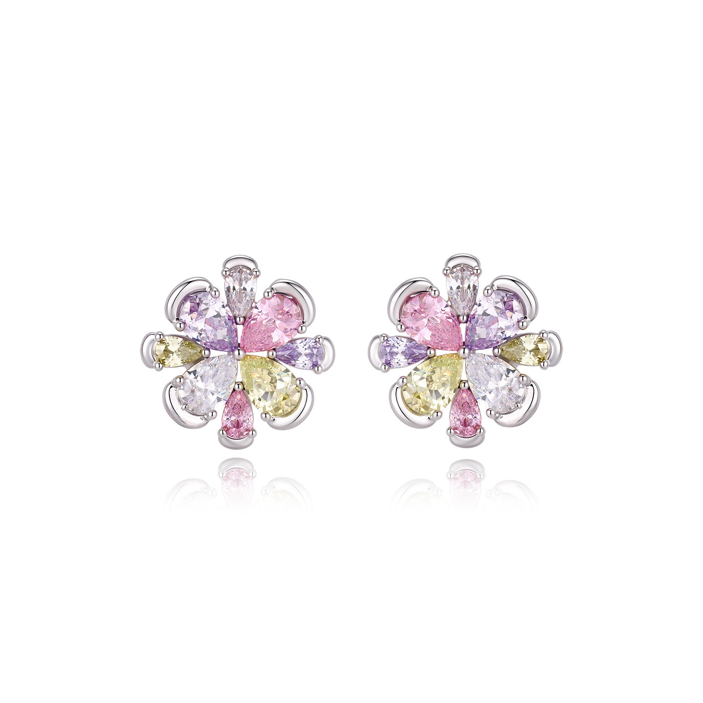 Pendientes de Aleación de Cobre con Baño Electrolítico Blanco de Xuping Jewelry, Diseño Versátil de Lujo Ligero, Venta al por Mayor