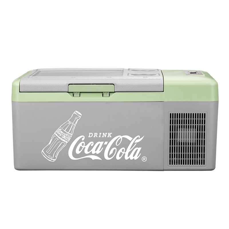 可口可乐车载冰箱压缩机制冷12V24V车家两用冷冻冷藏冰箱