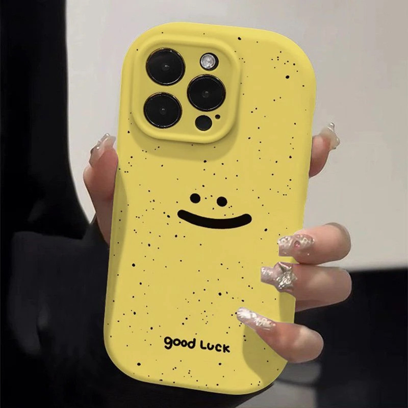 Splash Ink Smiley for Red Rice note13PRO Phone Case Turbo3 Women's K70 Silicone Note12 Soft 11