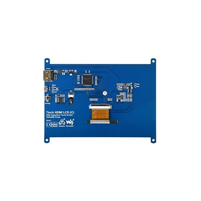 微雪 дисплей для Raspberry Pi 5/4 поколения B/3B+ 7-дюймовый C-type сенсорный IPS экран HDMI ультрачеткий ЖК