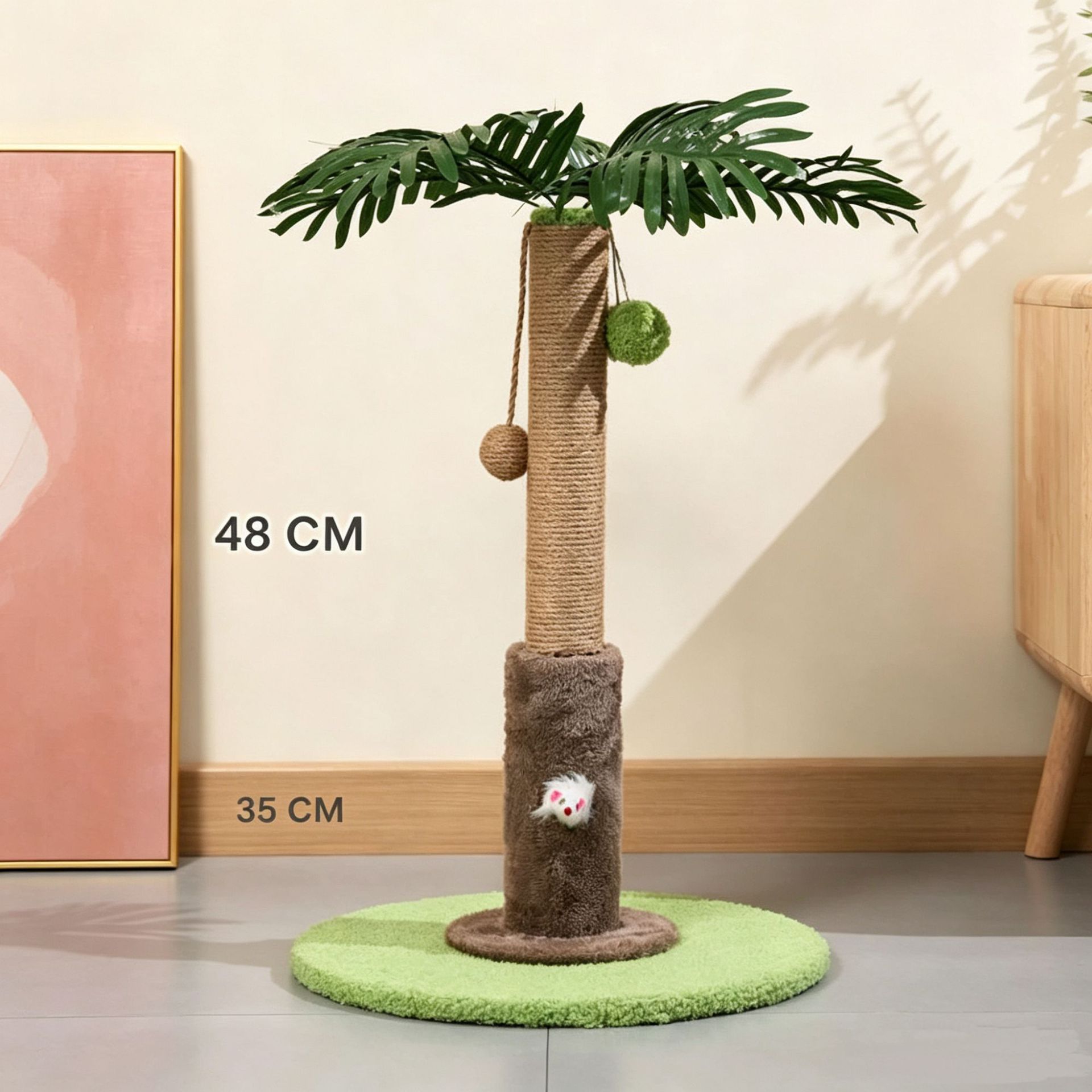 Cross-Border New Product: Large Cat Climbing Frame, Compact and Space-Saving, Scratch-Resistant, Non-Shedding Cat Scratching Post, Cat Bed, Scratching Post for Kittens to Play