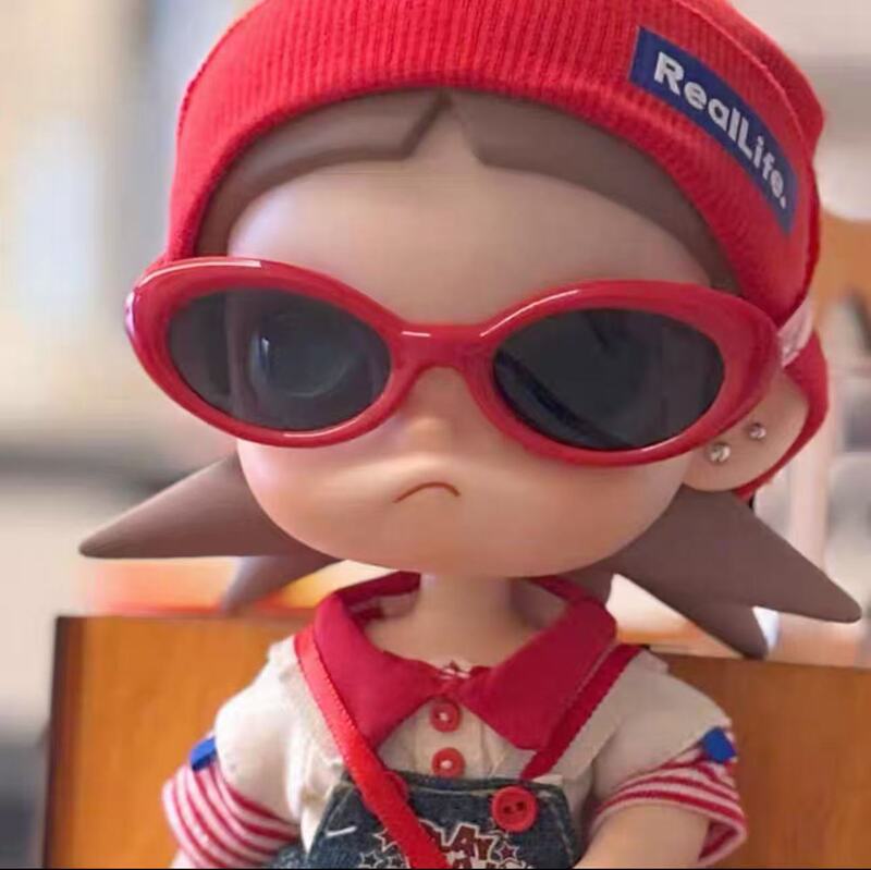 Gazi's Sister-Style Handsome Cat-Eye Sunglasses, Twenty Cotton Dolls, Xiaobu Doll Accessories, Glasses