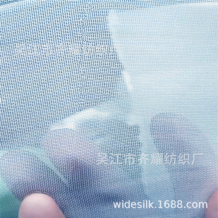 涤人造丝绞综纱罗条纹泡泡竖条布乱麻蚊帐提花菠萝格绞综布