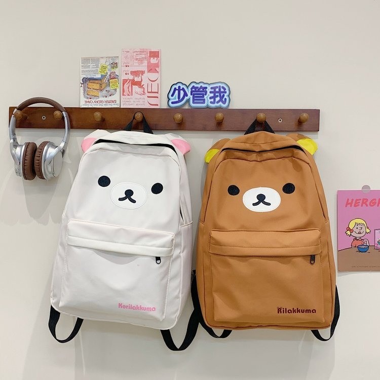 Japanese Cute Backpack New Cartoon Bear Backpack Waterproof and Wear-Resistant Elementary School Junior High School Student Backpack