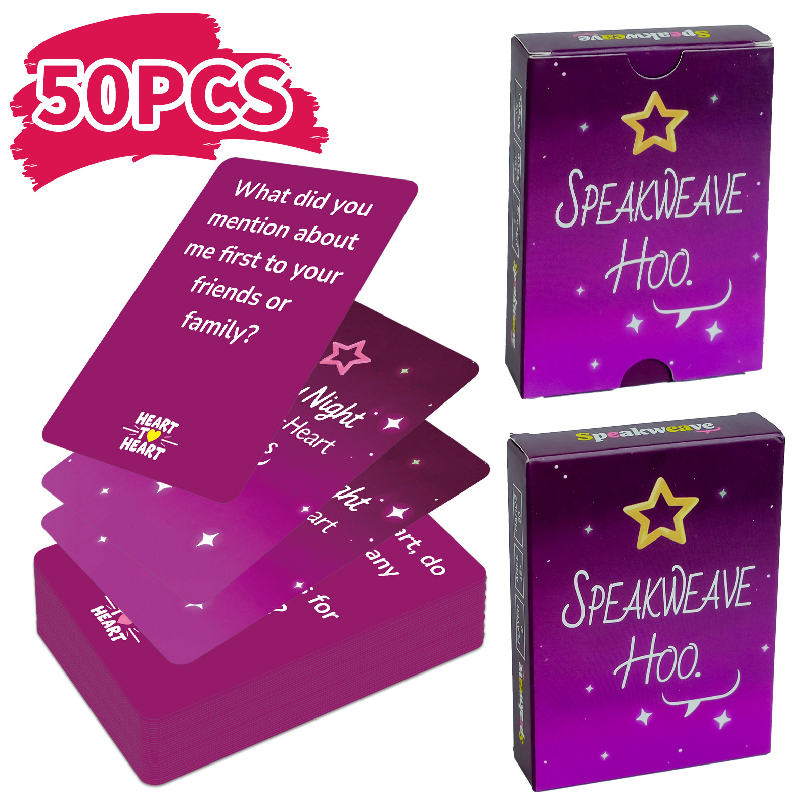 Couple Date Cards 50 Pack Romantic Relationship Interaction Game_voghion.com