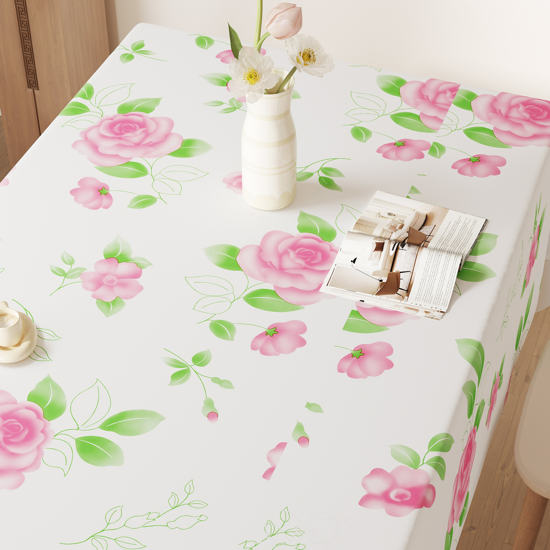 Flores rosas (respetuosas con el medio ambiente, suaves e insípidas)