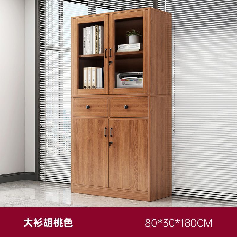 Gabinete de archivos gabinete de almacenamiento de oficina armario de archivos de madera con cerradura gabinete de almacenamiento doméstico con puerta estantería
