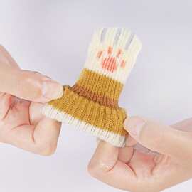 硅胶款椅子脚套保护凳子脚套脚垫猫咪肉球双层加厚针织桌椅腿套