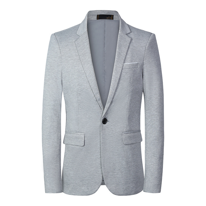 Cross-Border Foreign Trade Popular Men's Suits Spring New Suit Jackets Fashionable Casual Plaid Tops Slim Suits