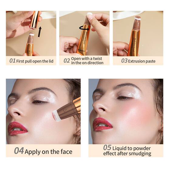 HelloKiss Multifunctional Makeup Pen Blush High-gloss Makeup Pen Pearlescent Fine Flash Matte Natural Face Makeup
