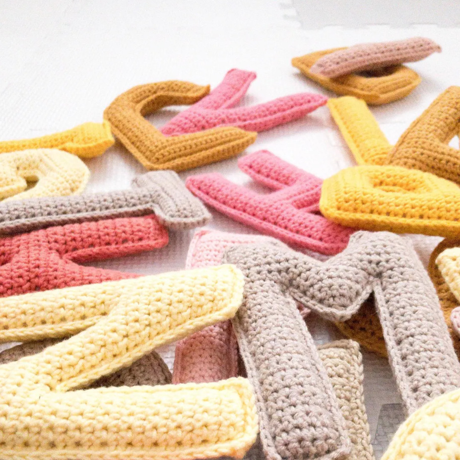 Promoción de corte vivo termina el 30 de septiembre Patrón de letras de crochet, letras de crochet suave