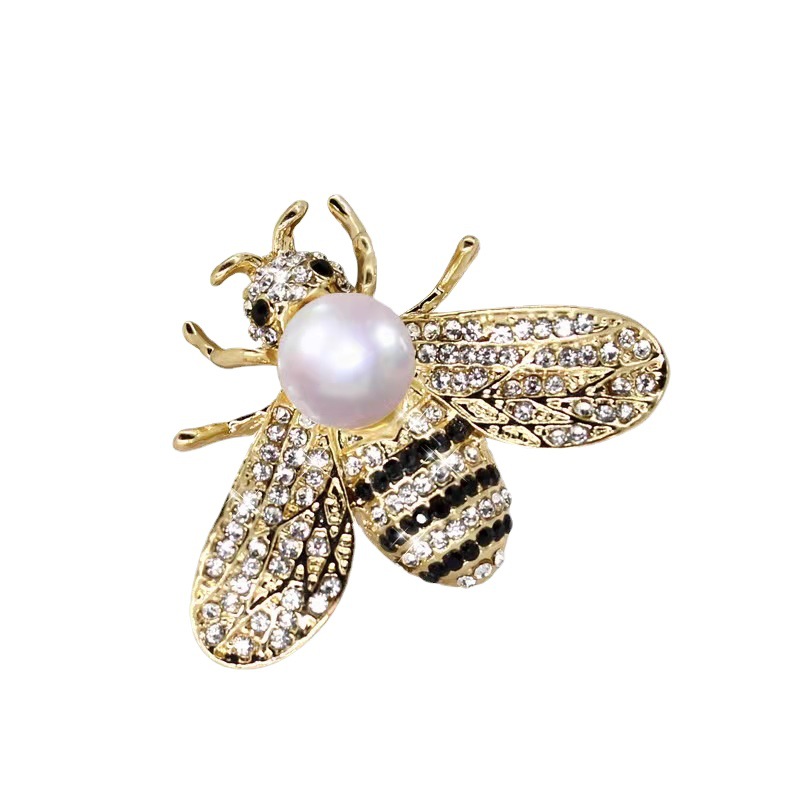 Nuova spilla a forma di ape in stile coreano, spilla con diamanti di alta qualità, accessori per abiti da insetto dei cartoni animati alla moda ed eleganti_voghion.com