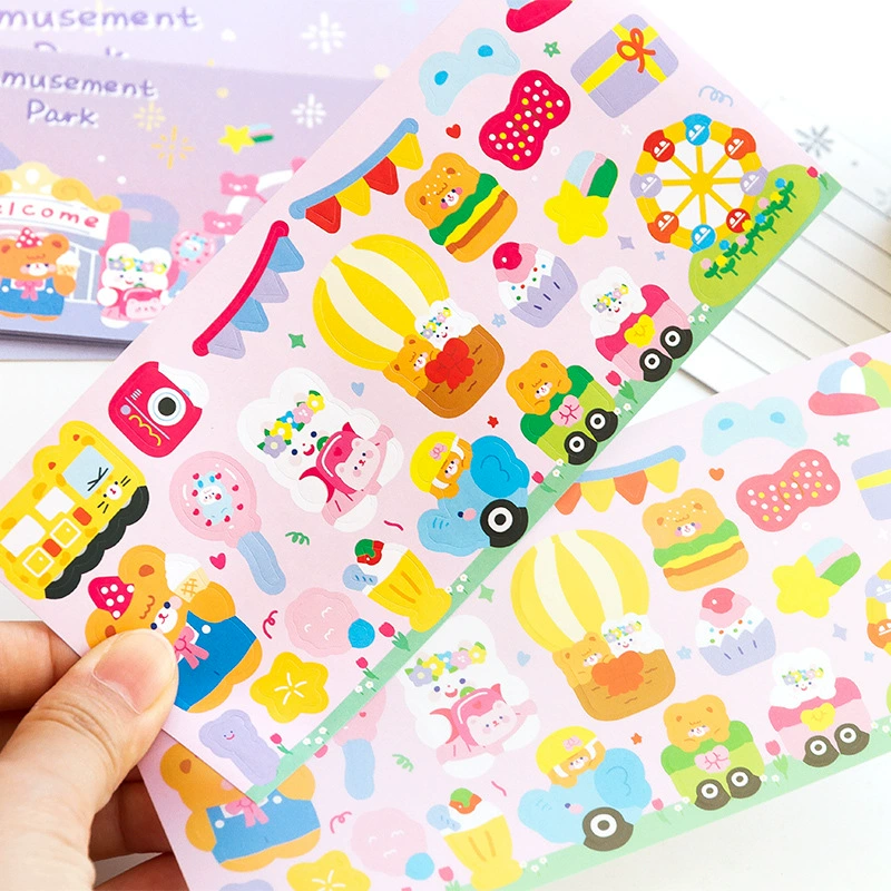 Sticker, набор, открытки, детские наклейки, DIY