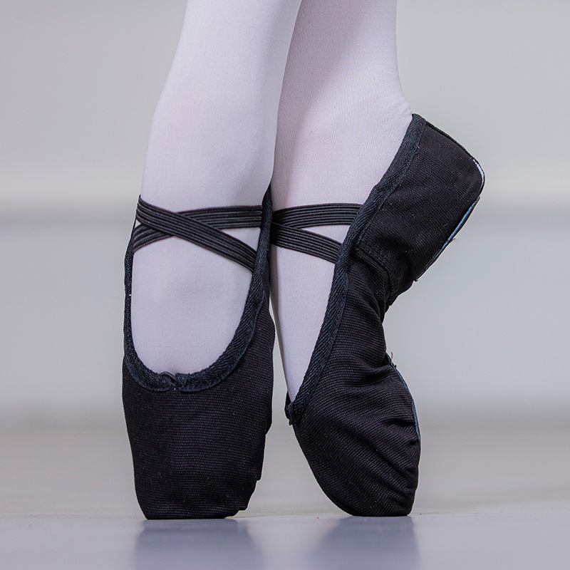 Zapatos de baile para niños sin cordones zapatos de baile para adultos de ballet de fondo suave para interiores práctica de baile zapatos de yoga zapatos de garra de gato para mujeres
