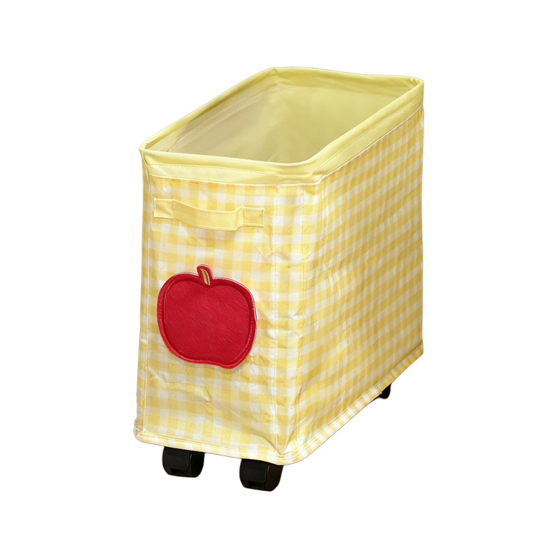 Estante de almacenamiento móvil debajo de la mesa de la estación de oficina dormitorio canasta de almacenamiento de bocadillos plegable