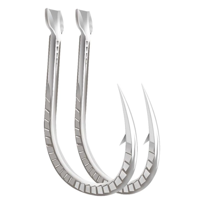 Длинный нож с иглой Lin Белое серебро Крючок с рукавом Kirin Ishini Idou Xinguan Bulk Fish Hook Оптовая продажа рыболовных снастей Фабрика