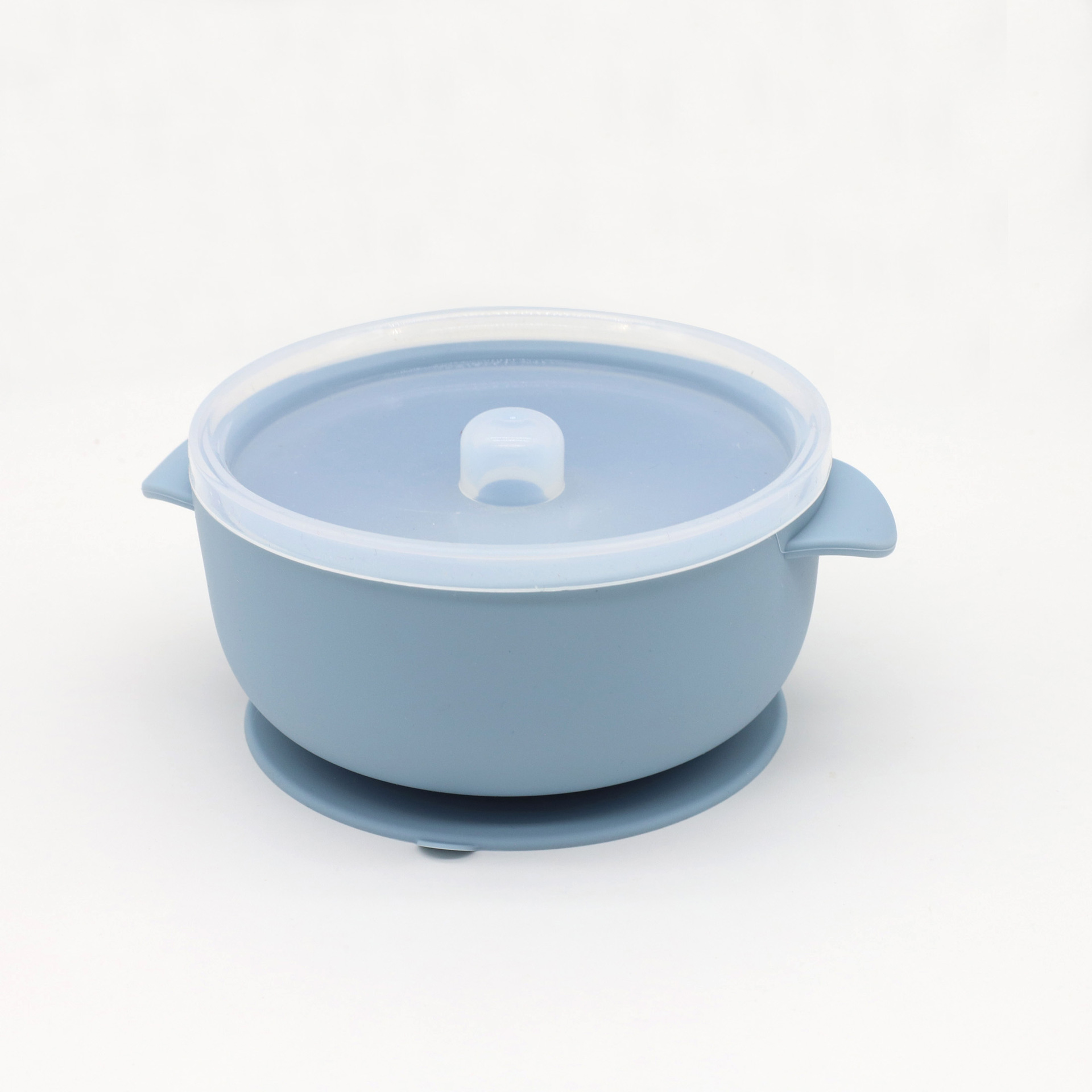 그릇 뚜껑 회색 파란색