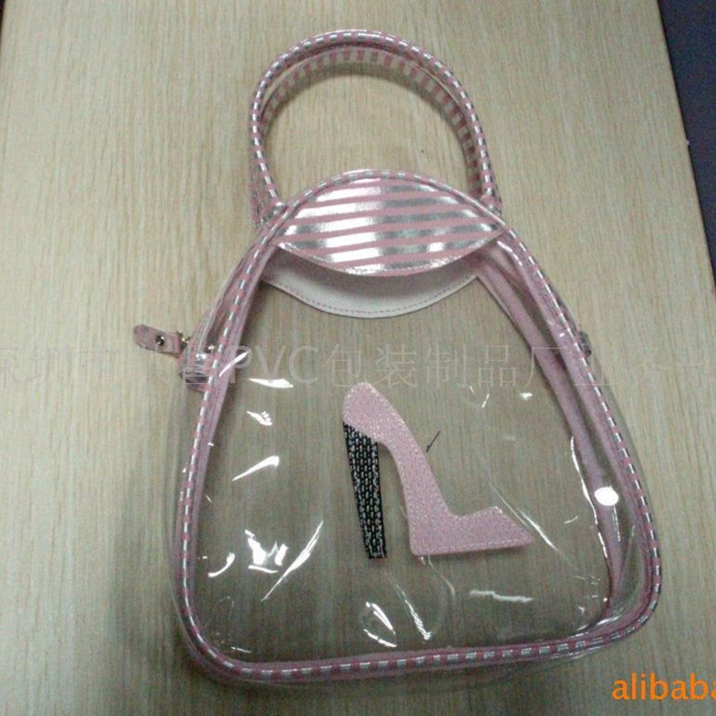 PVC化妆品包装袋饰品袋 高周波袋透明袋手提袋拉链袋胶骨袋收纳袋