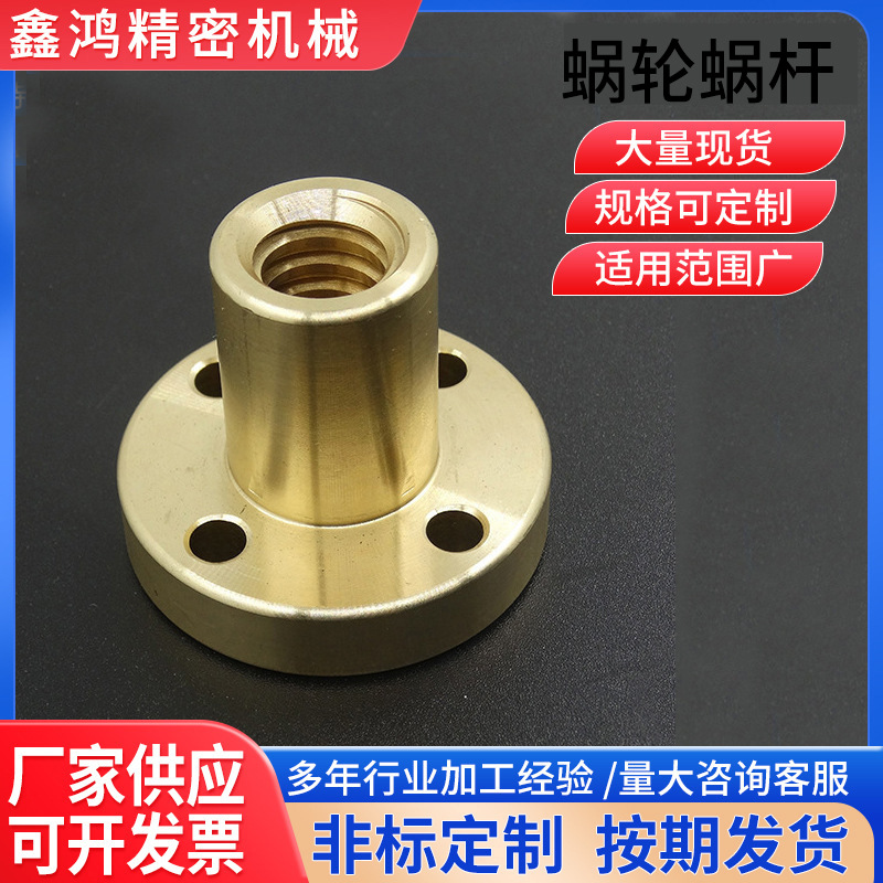 厂家销售 机床蜗轮蜗杆 T40*7铜螺母 精密齿轮蜗轮蜗杆配件