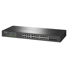 TP-LINK TL-SH2428P 4万兆SFP+上联24个千兆POE云网管交换机220W