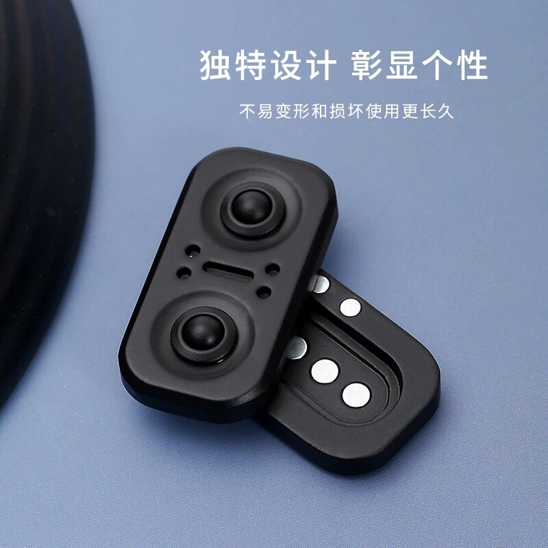 フクロウ EDC 亜鉛合金回転プッシュプレート金属磁気回転トップフィンガーチップスピナー|undefined