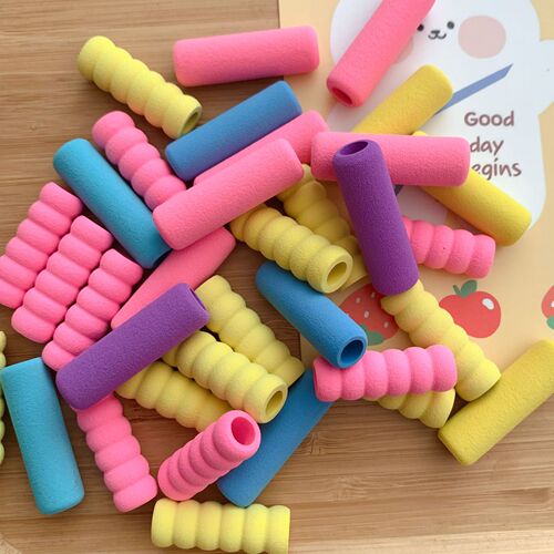 Macaron sponge pen holder sponge pen cover protects fingers anti-slip and anti-callous pencil cover