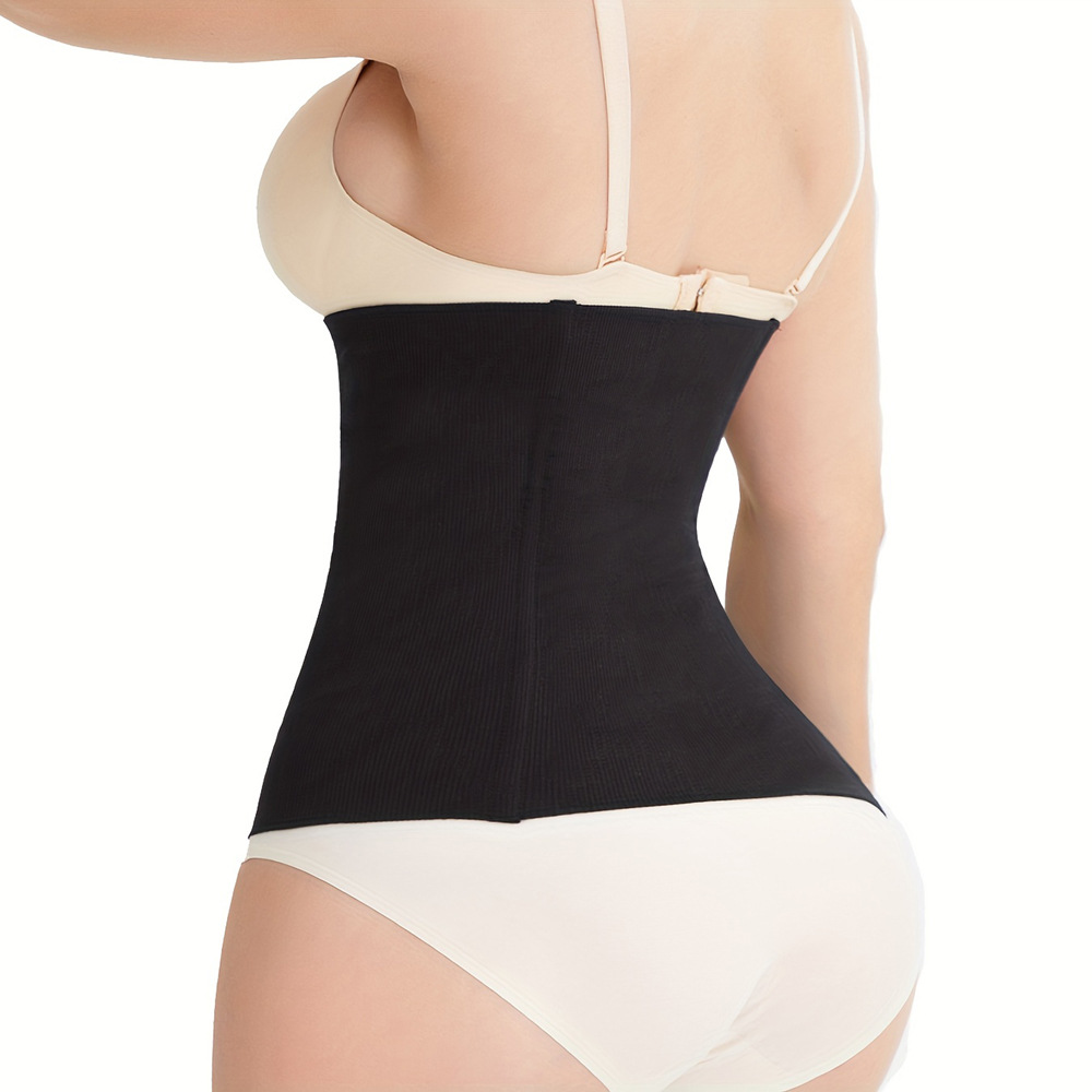Entrenador de cintura abdominal envoltura acero sin costura soporte de espalda abdominal control cinturón delgado ropa interior
