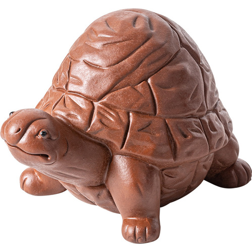 Creative purple sand turtle tea pet ornaments can raise wealth and longevity turtles for home living room tea table tea ceremony accessories