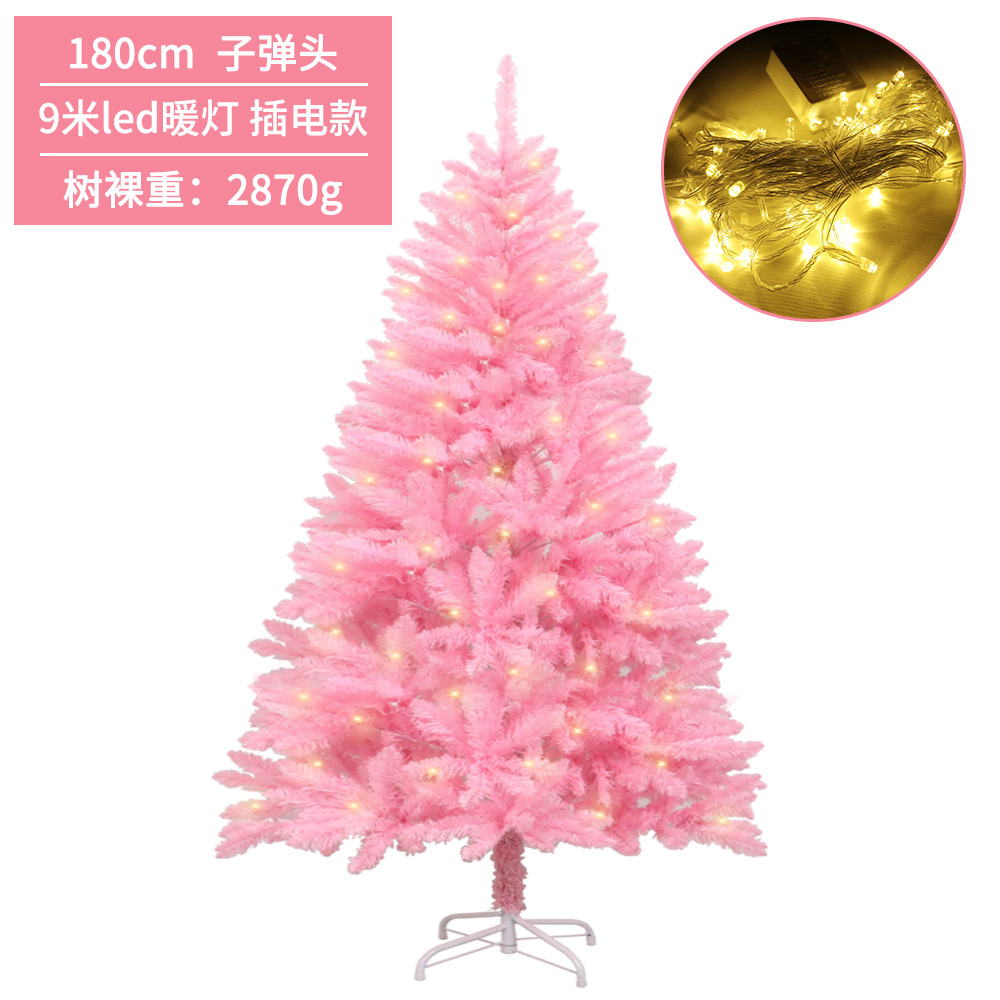 Flor de cerezo Rosa árbol de Navidad centro comercial ventana decoración de Navidad señaló cifrado de cabeza plana simulación de Navidad árbol decorativo